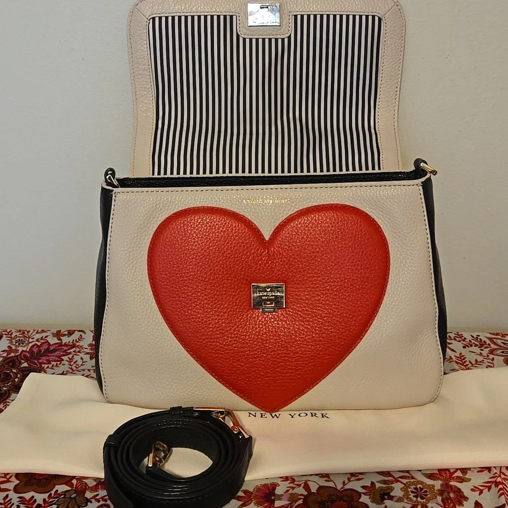 Kate Spade Be Mine Alexya Heart Satchel - Picture 3 of 8